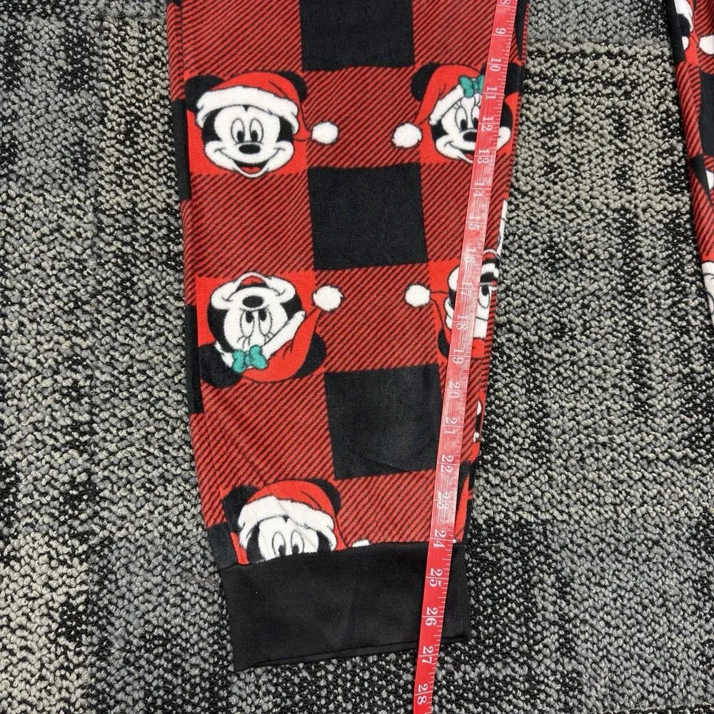 Disney Mickey Mouse Buffalo Plaid One Piece Pajamas L NWT - Picture 11 of 11